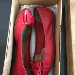 Red born shoes